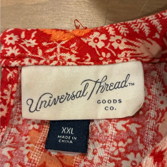 Universal Thread Coral Floral Maxi Dress - Picture 5 of 9